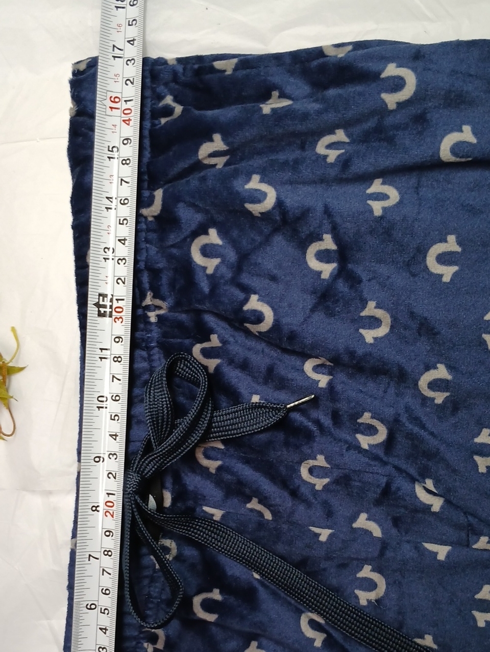 True Religion Men's Pajama Bottoms Navy Blue with Grey Logo Print - Picture 7 of 7
